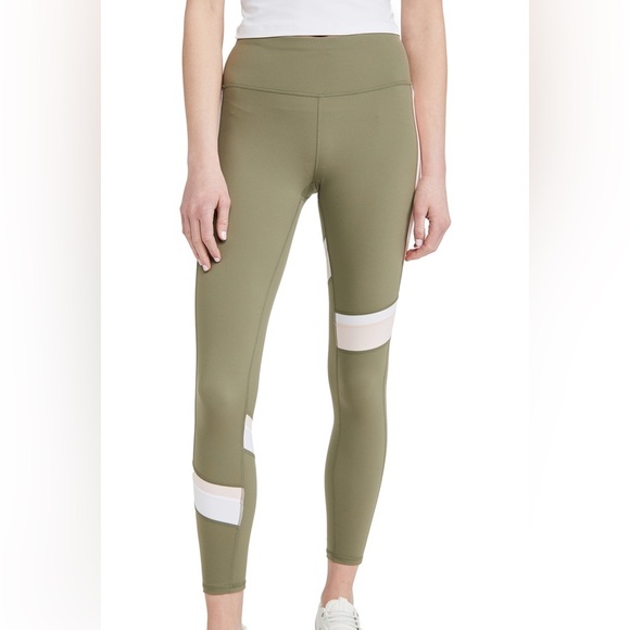 Sweaty Betty Power Block Gym Leggings Sage & Pink Colorblock Women's Size XS - Picture 10 of 10